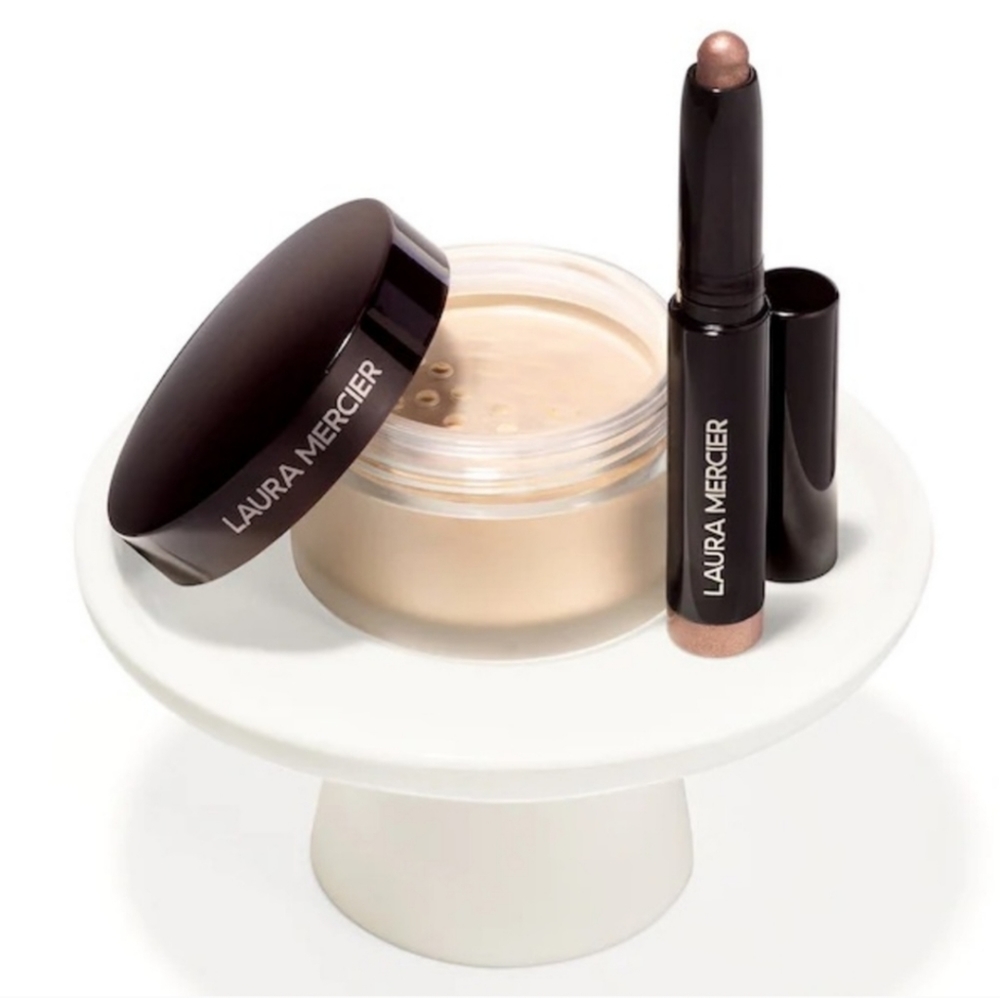 Laura Mercier Gift Set Duo Translucent Setting Powder & Cavier Eyeshadow Stick